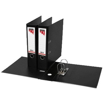 Quantore - Ordner A4 80mm PP schwarz | 10 Stück
