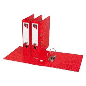 Quantore - Ordner A4 80mm PP rot | 10 Stück