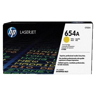 HP - Tonerkartusche cf332a 654a gelb
