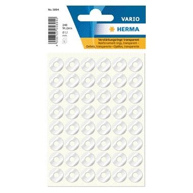 HERMA - Verstärkungsringe 5894 12mm 240 Stück