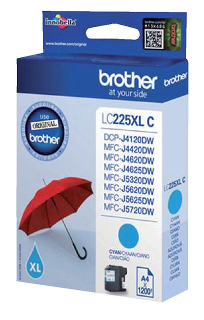 Tintenpatrone Brother LC-225XLC blau | 1 Stück