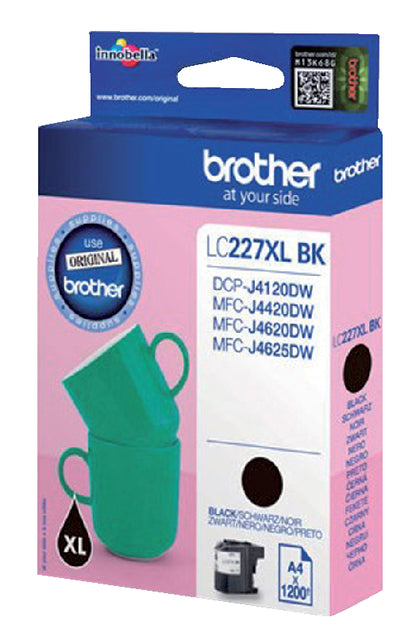 Inkcartridge Bruder LC-227XLBK Black HC