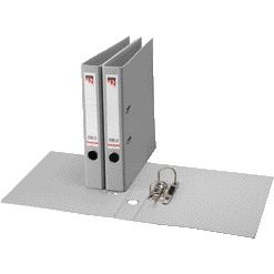 Quantore - Ordner A4 50mm PP grau | 10 Stück