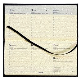 Quantore - Agenda 2026 Taschenkalender 7 Tage/2 Seiten Querformat | 72 Stück