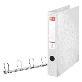Esselte - Ringordner VIVIDA A4 maxi 4-Ring D-Mechanik 40mm PP weiß