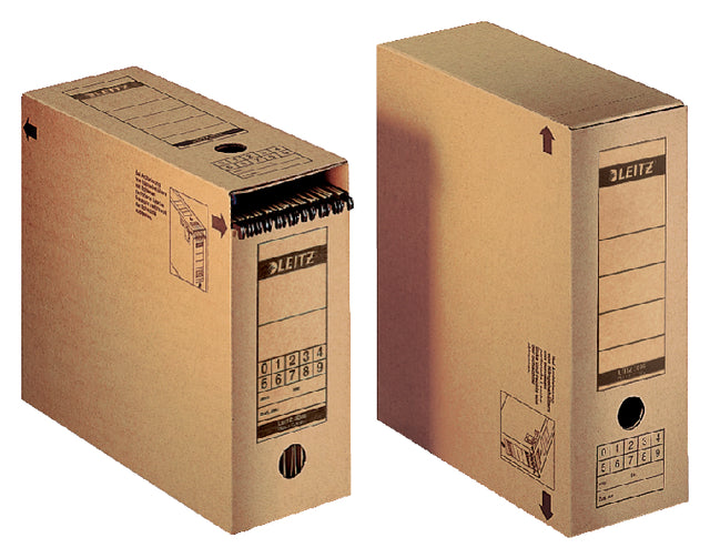 Archivbox Leitz Premium 120x275x325mm mit schließt -off -Ventilbraun