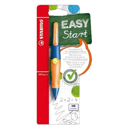 Stabilo - Druckbleistift Easyergo HB 1,4 mm Linkshänder Ultramarin/Neonorange Blister à 1 Stück | 3 Stück