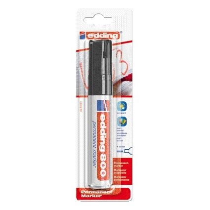 Edding - Filzstift 800 Diagonale 4-12mm schwarz Blister à 1 Stück