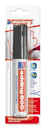 Edding - Filzstift 800 Diagonale 4-12mm schwarz Blister à 1 Stück | 6 Stück