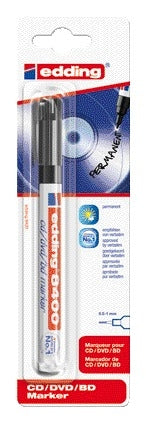 Edding - CD-Marker 8400 rund 0,5-1,0 mm schwarz Blister à 1 Stück | 10 Stück