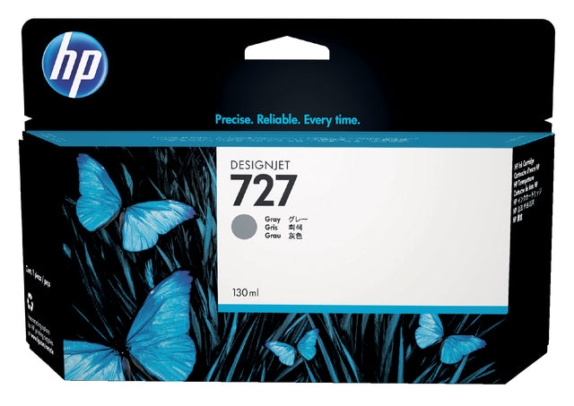 Tintenpatrone HP B3P24A 130 ml 727 Grau