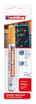 Edding - Kreidemarker 4095 rund 2-3mm orange Blister à 1 Stück