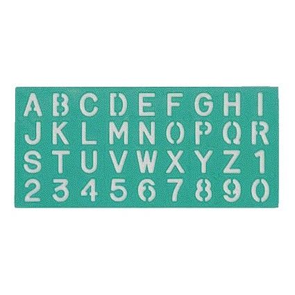 Linex – Buchstabenvorlage Großbuchstaben/Buchstaben/Zahlen 30 mm