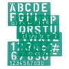 Linex – Buchstabenvorlage Großbuchstaben/Buchstaben/Zahlen 50 mm