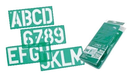 Linex – Buchstabenvorlage Großbuchstaben/Buchstaben/Zahlen 100 mm