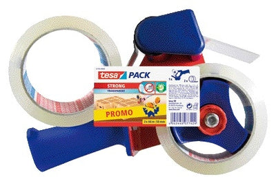 Tesa - Handkastenschließer mit 2 Rollen 66mx50mm transparent | 10 Stück