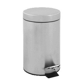 Vepa Bins - Treteimer V-Teil 3 Liter mattierter Edelstahl