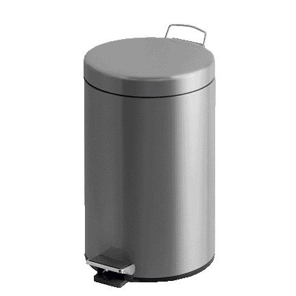 Vepa Bins - Treteimer V-Teil 12 Liter mattierter Edelstahl