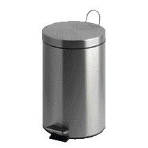 Vepa Bins - Treteimer V-Teil 20 Liter mattierter Edelstahl