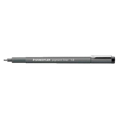 Staedtler - Fineliner Pigment 308 schwarz 1,0mm | 10 Stück