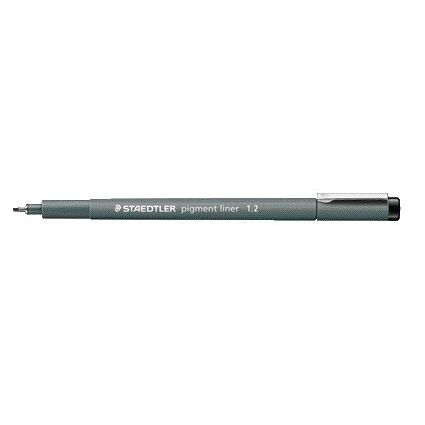 Staedtler - Fineliner Pigment 308 schwarz 1,2mm | 10 Stück