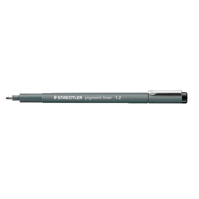 Staedtler - Fineliner Pigment 308 schwarz 1,2mm | 10 Stück