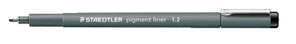 Staedtler - Fineliner Pigment 308 schwarz 1,2 mm