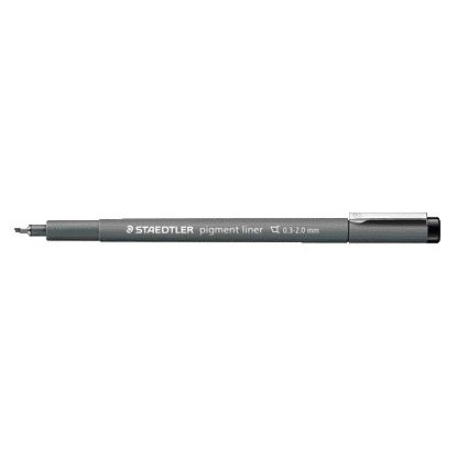 Staedtler - Fineliner Pigment 308 schwarz 0,3-2,0 mm