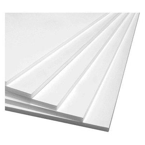 Büro - Schaumstoffplatte 50x70cm 2-seitig 5mm weiß | 10 Stück