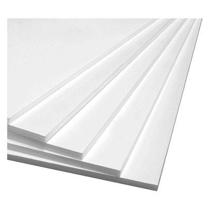Büro - Schaumstoffplatte 50x70cm 2-seitig 5mm weiß | 10 Stück