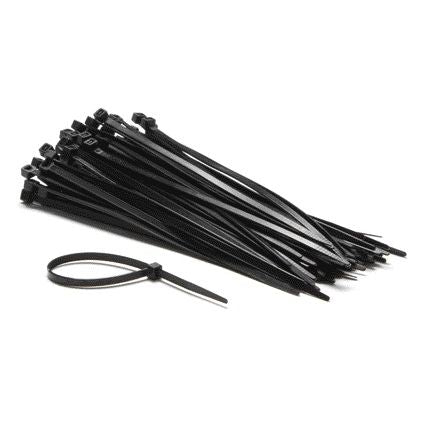IEZZY - Kabelbinder Nylon 4,8x200mm D 49,5mm schwarz 100 Stück