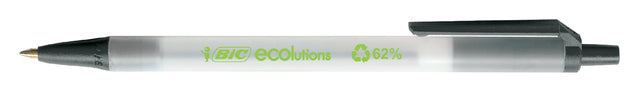 Bälle BIC Ecolutions Clic Stic Medium Black | 50 Stück