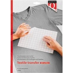 Quantore – Inkjet-Transferpapier für textile dunkle Kleidung, 6 Blatt