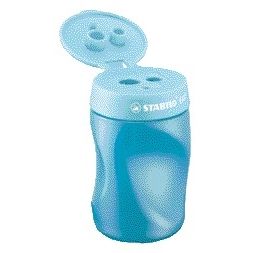 Stabilo - Bleistiftspitzer Easy 4501 3 in 1 Linkshänder blau | 3 Stück