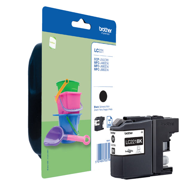 Inkcartridge Bruder LC-221 Schwarz