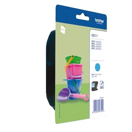 Brother - Tintenpatrone LC-221C blau