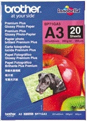 Brother - Fotopapier BP-71 A3 260gr glänzend 20 Blatt