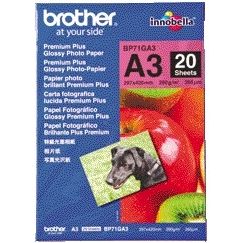 Brother - Fotopapier BP-71 A3 260gr glänzend 20 Blatt