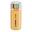 Stabilo - Fineliner point 88/20 feines sortiertes Zebra-Federmäppchen mit 20 Teilen