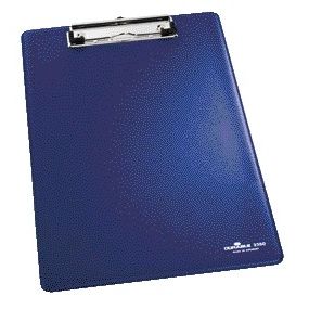 Langlebig - Klemmbrett 2350 A4 mit Kopfklemme blau | 5 Stück