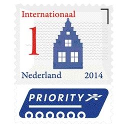Quantore – Internationale Briefmarken im Wert von 1. Echtes niederländisches selbstklebendes Set mit 50 Stück.