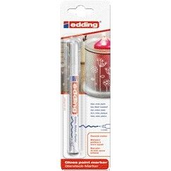 Edding – Ölbasierter Paintmarker 751 1–2 mm, weiß, Blisterpackung mit 1 Stück