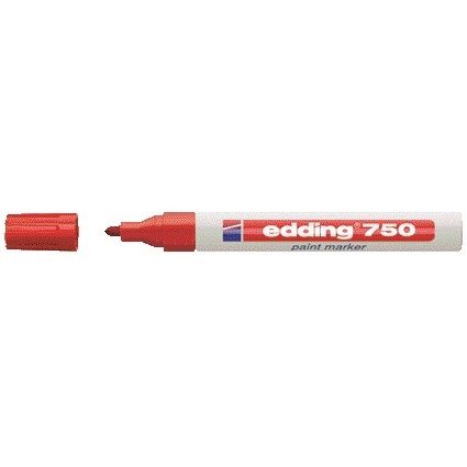 Edding - Ölbasierter Paintmarker 750 2-4mm rot | 10 Stück