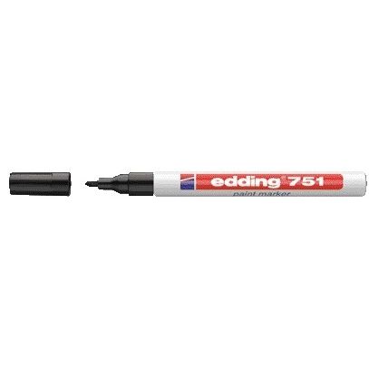 Edding - Ölbasierter Paintmarker 751 1-2mm schwarz | 10 Stück