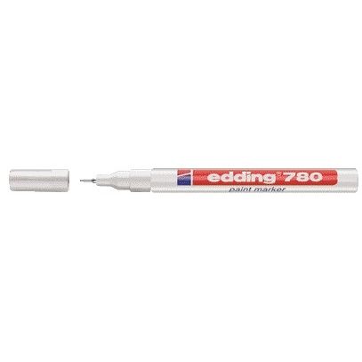 Edding - Ölbasierter Paintmarker 780 0,8 mm weiß | 10 Stück