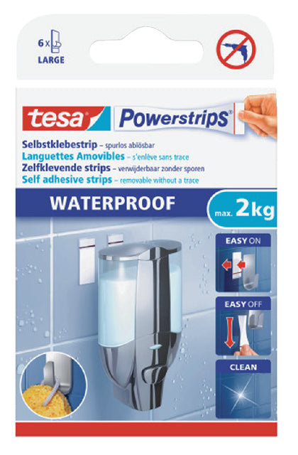 Doppeltsidige Powerstrip Tesa wasserdicht 2 kg