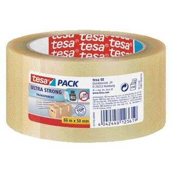 Tesa - Verpackungspaket® Ultra Strong 66mx50mm transparent | 6 Stück