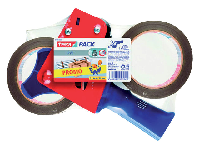 Verpackungsband TESA 50 mmx66m Ultra Sterbar 2 Roll mit Spender | 10 Stück