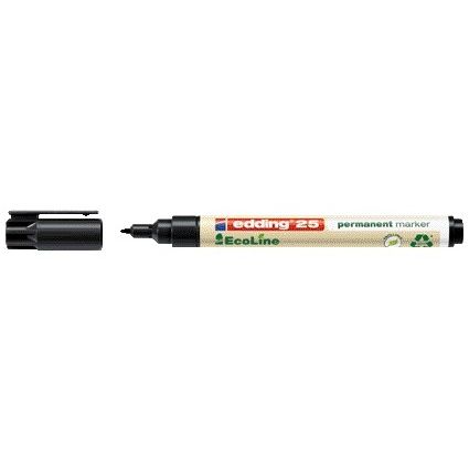 Edding - Filzstift 25 EcoLine rund 1mm schwarz