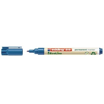 Edding - Filzstift 25 EcoLine rund 1mm blau | 10 Stück